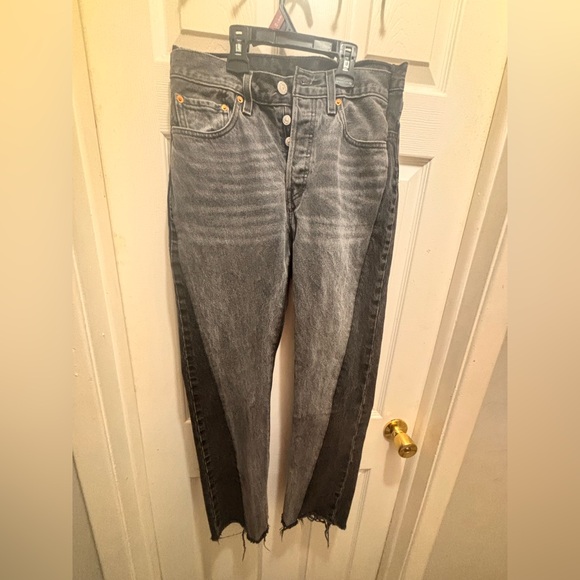 Levi's Charcoal 501 Jeans - Picture 3 of 4
